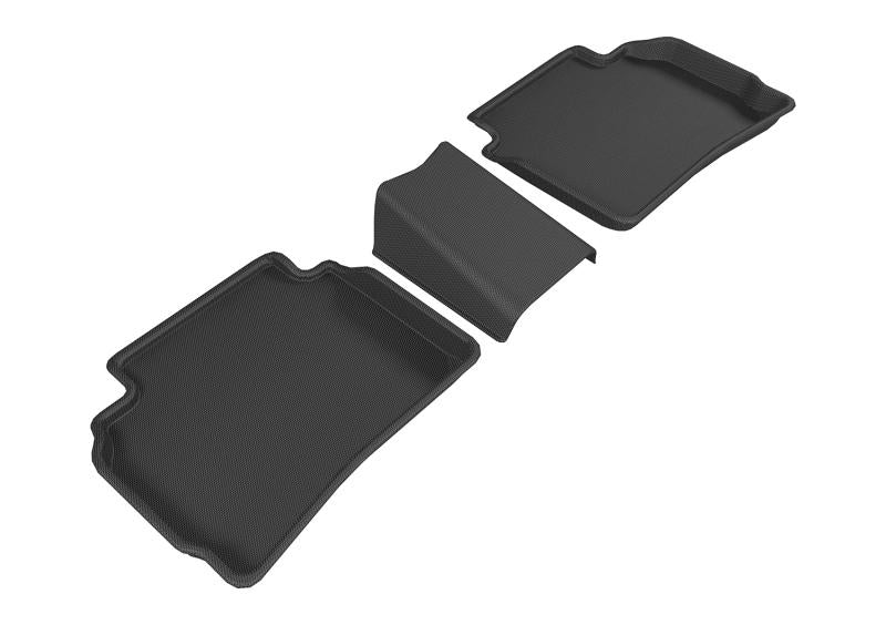 3D MAXpider 2016-2020 Chevrolet Malibu Kagu 2nd Row Floormats - Black L1CH07721509 Main Image