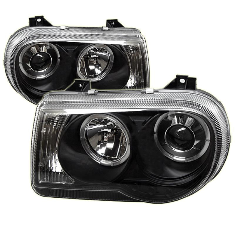 Spyder Chrysler 300C 05-10 Projector Headlights LED Halo LED Blk (Not Included) PRO-YD-C300C-HL-BK 5009135 Main Image