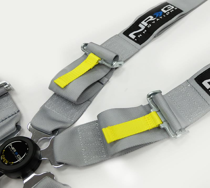 NRG SFI 16.1 5PT 3in. Seat Belt Harness / Cam Lock - Grey SBH-RS5PCGY Main Image