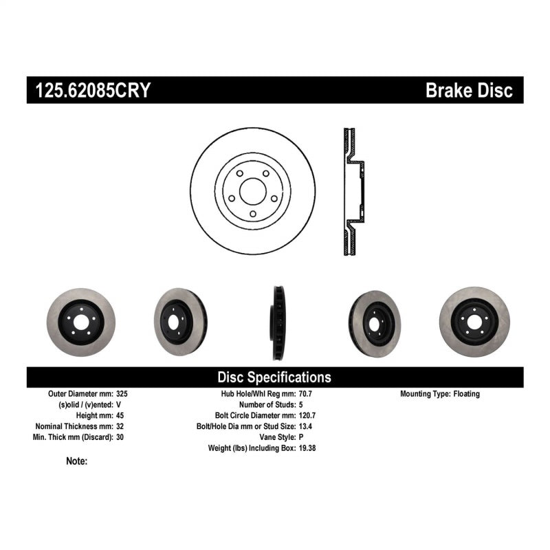 Stoptech ST Slotted Sport Brake Rotors Brakes, Rotors & Pads Brake Rotors - Slotted main image