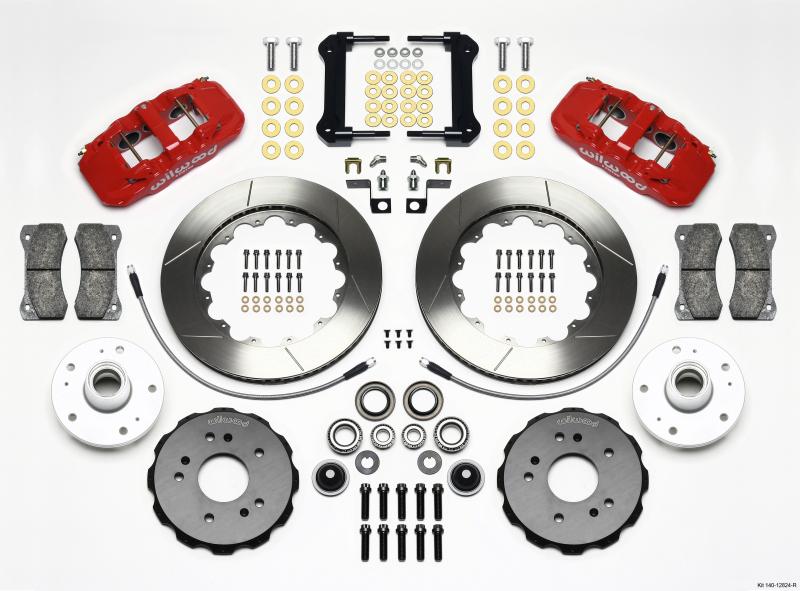 Wilwood AERO6 Front Truck Kit 14.25in Red 97-03 Ford F150 140-12824-R Main Image