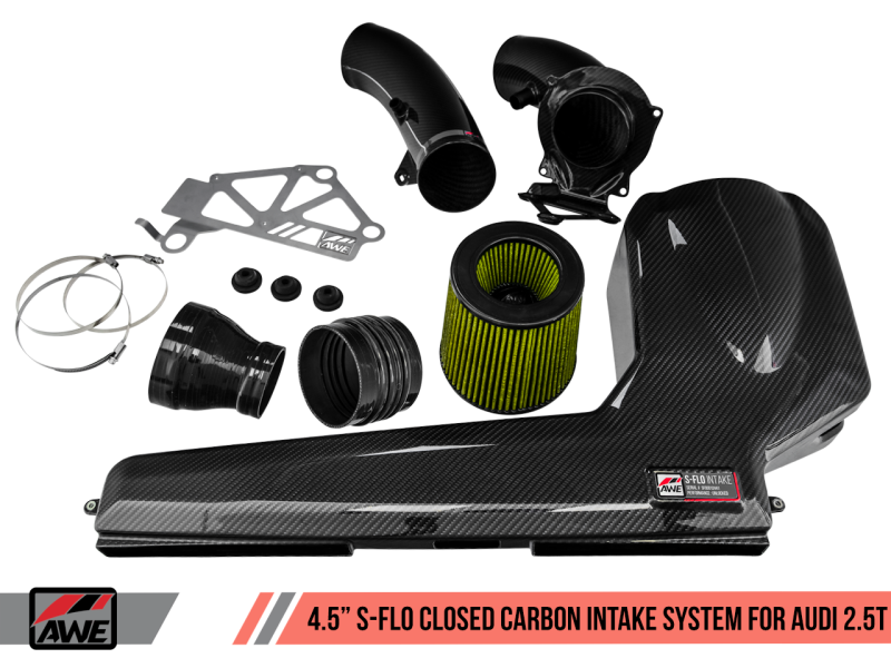 AWE Tuning Audi RS3 / TT RS S-FLO Closed Carbon Fiber Intake 2660-15050