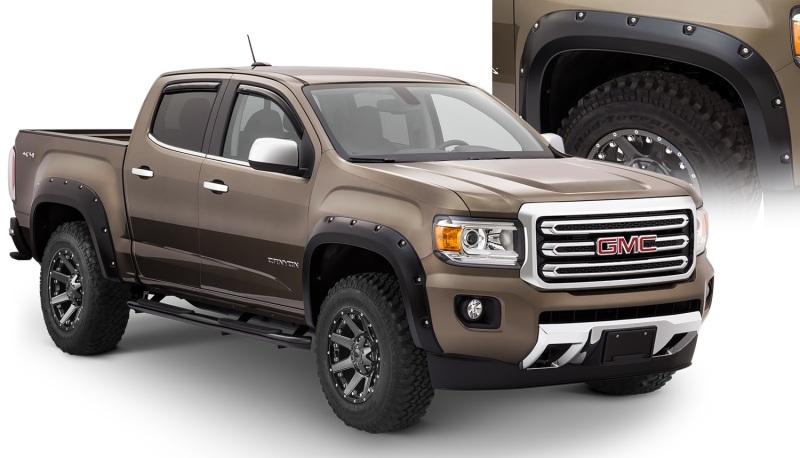 Bushwacker 15-18 GMC Canyon Pocket Style Flares 4pc 5ft Bed - Black 40971-02 Main Image