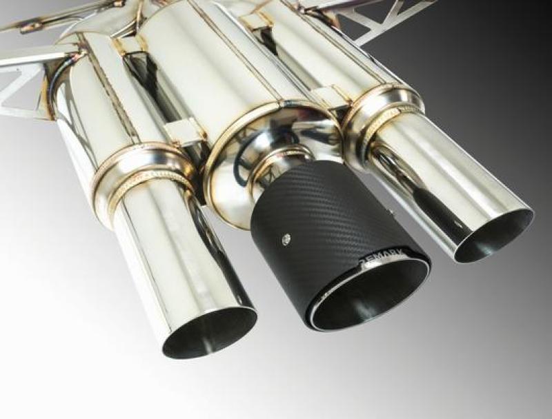 Remark 2017+ Honda Civic Type R Non Resonated Cat-Back Exhaust Spec III w/Carbon Fiber Tip Cover RK-C3076H-01C