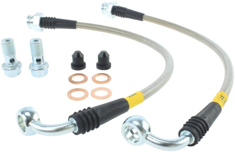 StopTech 07-08 Infiniti G35 Rear Stainless Steel Brake Lines 950.42502 Main Image