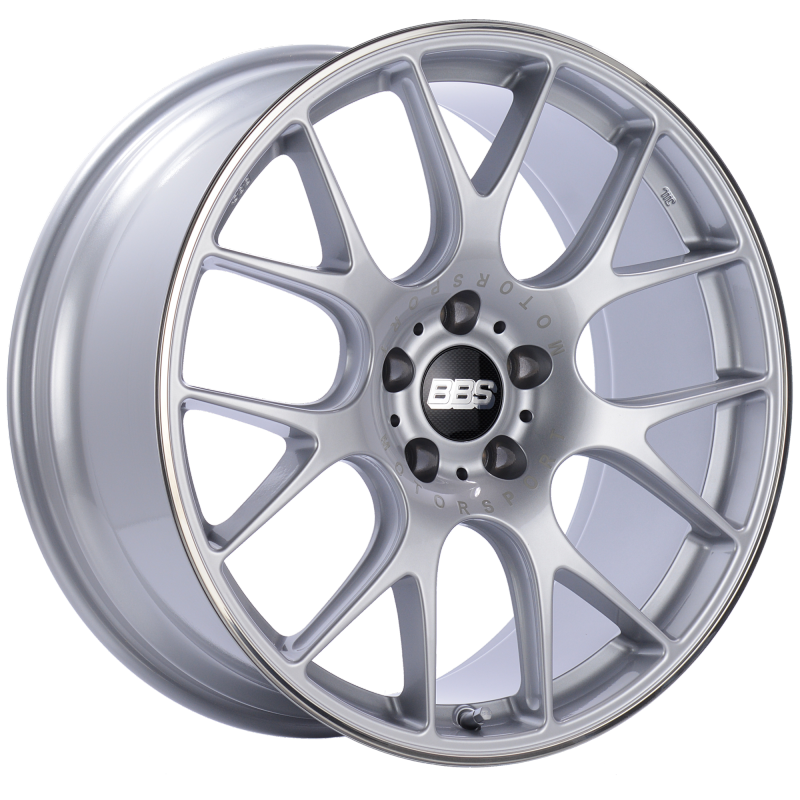 BBS CH-R 20x9 5x115 ET24 Diamond Silver Polished Rim Protector Wheel -82mm PFS/Clip Required CH115DSPO Main Image