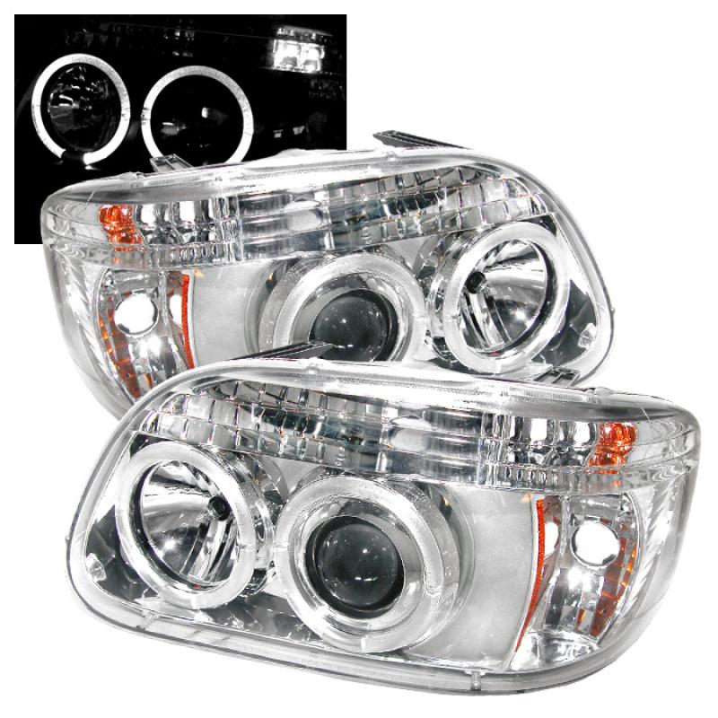 Spyder Ford Explorer 95-01 1PC Projector Headlights LED Halo Chrm PRO-YD-FEXP95-HL-1PC-C 5010148 Main Image