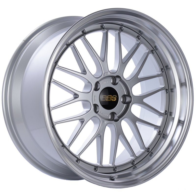 BBS LM 20x10 5x120 ET20 Diamond Silver Center Diamond Cut Lip Wheel -82mm PFS/Clip Required LM226DSPK Main Image