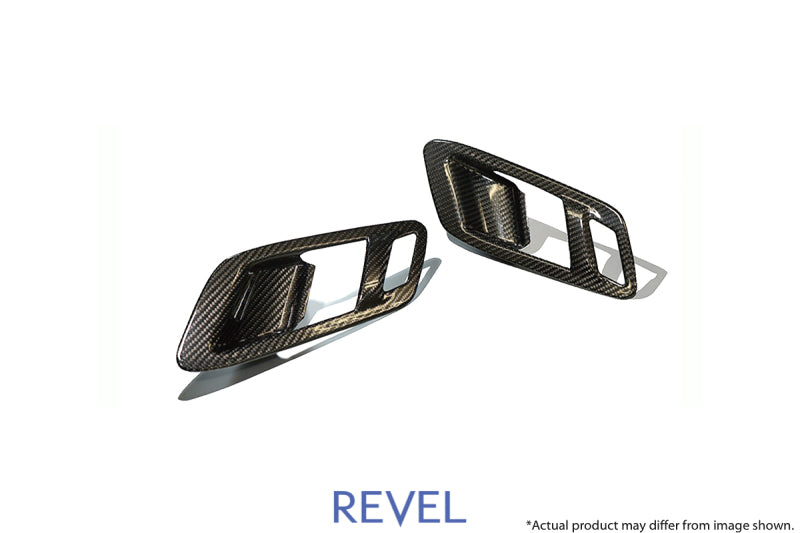 Revel GT Dry Carbon Inner Door Handle Cover 2020 Toyota GR Supra - 2 Pieces 1TR4GT0AT03