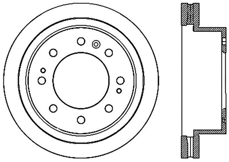 Stoptech 2016-2017 Chevy Silverado 25200 HD Front Performance Cyro Brake Rotor 120.66074CRY