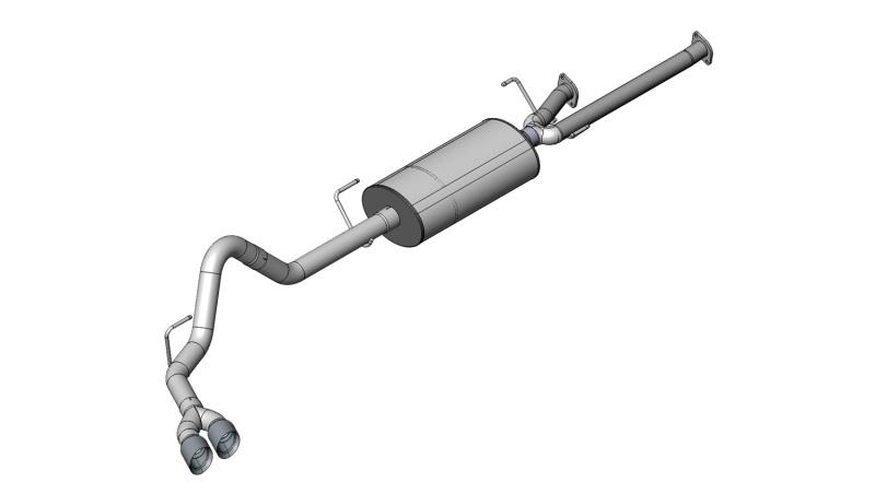 Corsa 11-14 Toyota Tundra Double Cab/Crew Max 5.7L V8 Black Sport Cat-Back Exhaust 14916BLK Main Image