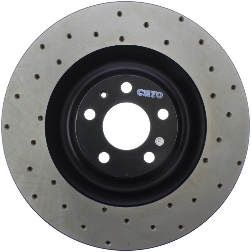 StopTech Sport Cryo Cross Drilled Brake Rotor; Front Left