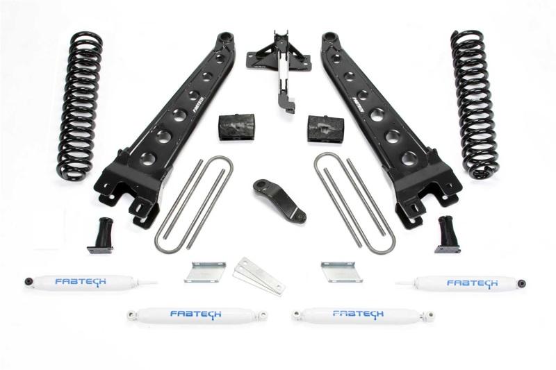 Fabtech 19-20 Ford F450/550 4WD 6in Radius Arm System w/Perf. Shocks K2335 Main Image