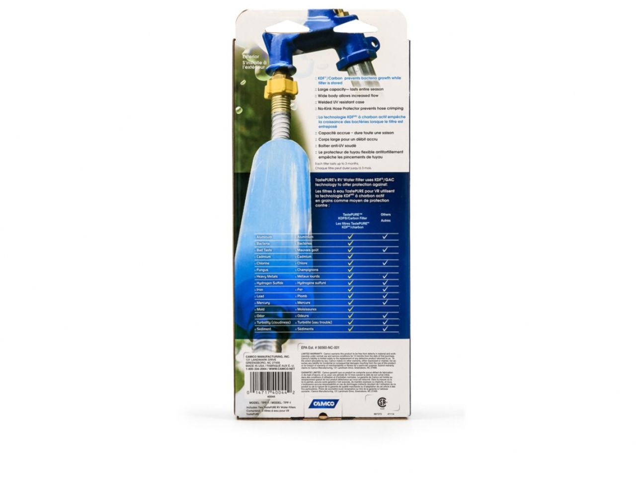 Camco Taste Pure Water Filter (Kdf) - 2 Pack Bilingual Llc