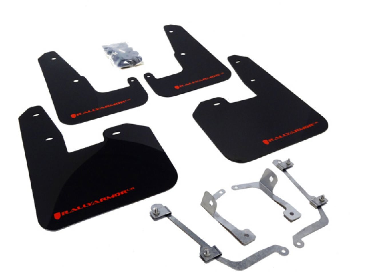 Rally Armor Mud Flaps MF15-UR-BLK/RD Item Image