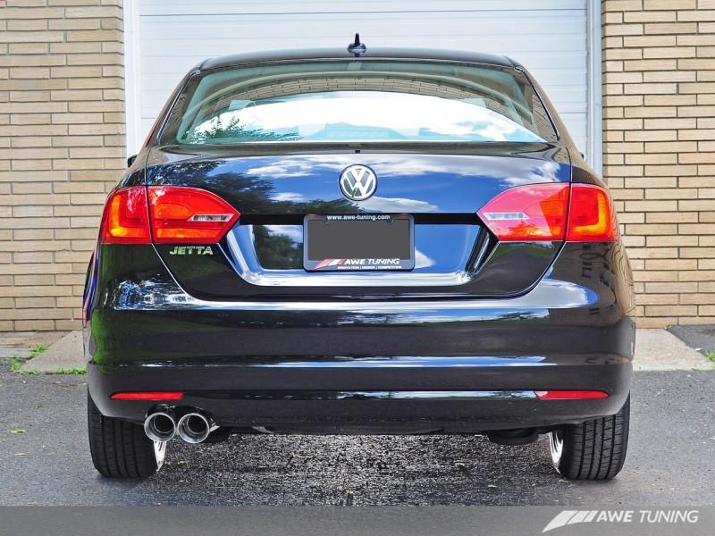 AWE Tuning MK6 Jetta TDI Touring Edition Exhaust - Silver Tips 3015-22030 Main Image