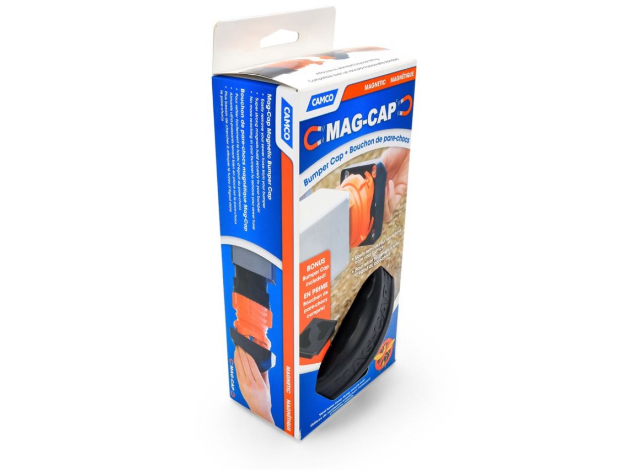 Camco Magnetic Bumper Cap - Set, 1 Magnetic w / Lugs & 1 Insect Screen