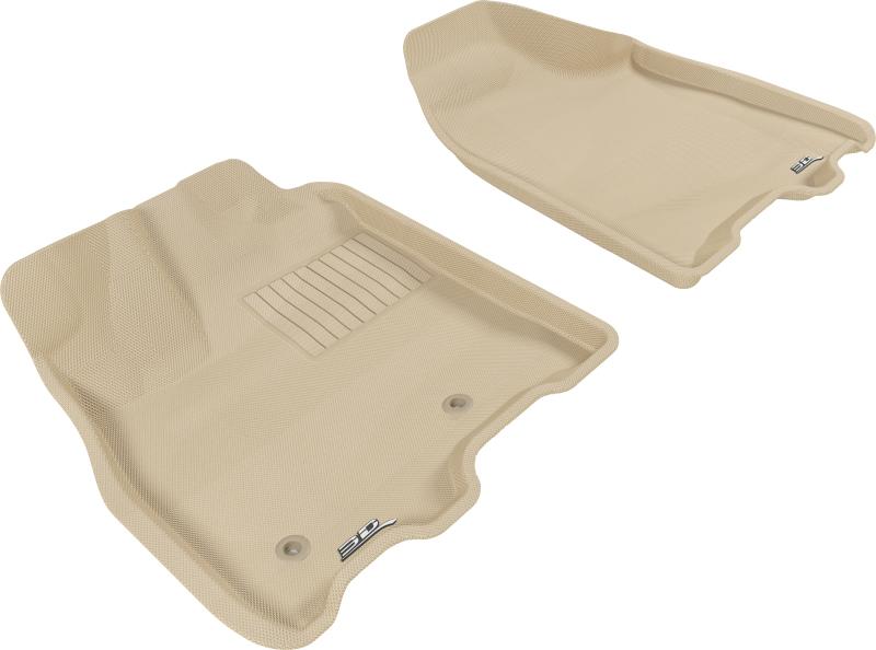 3D MAXpider 2013-2020 Toyota Sienna Kagu 1st Row Floormat - Tan L1TY13111502 Main Image