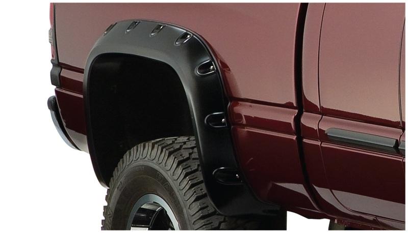 Bushwacker 94-01 Dodge Ram 1500 Fleetside Pocket Style Flares 2pc 78.0/96.0in Bed - Black 50030-02 Main Image