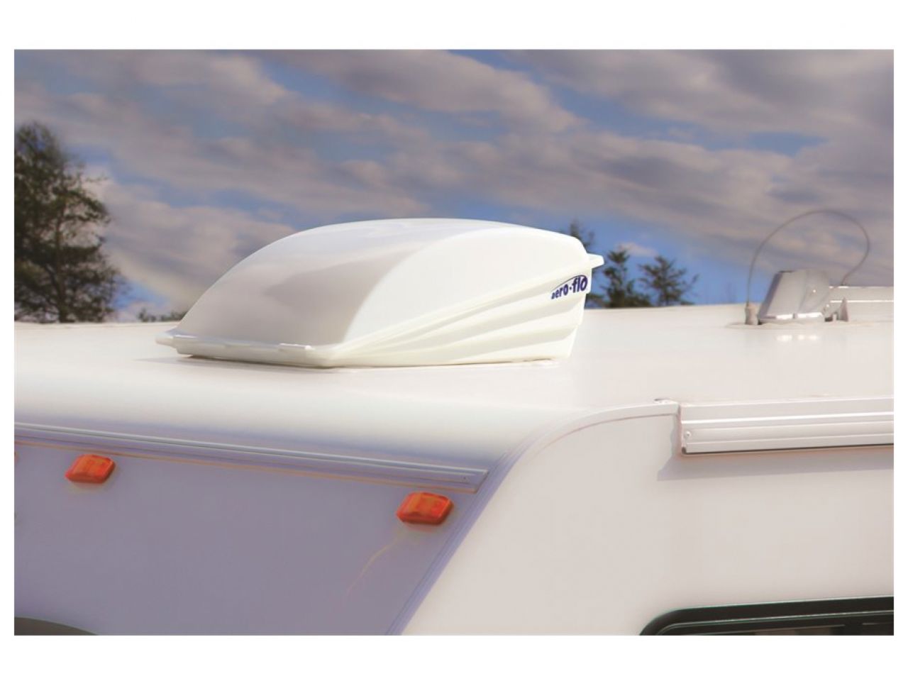 Camco Aero-Flo Roof Vent Cover - White