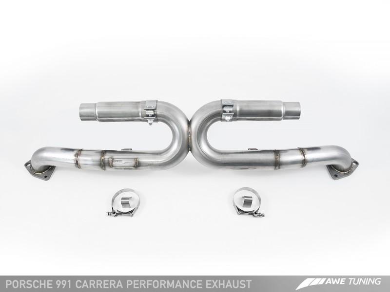 AWE Tuning 991 Carrera Performance Exhaust - Use Stock Tips 3015-11020 Main Image