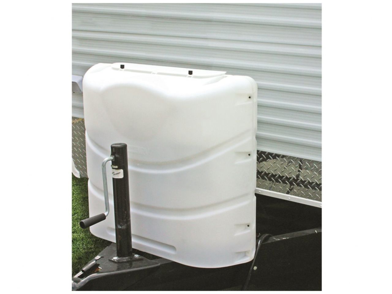 Camco Propane Tank Cover - Polar White (Fits 30# Steel Double Tank)