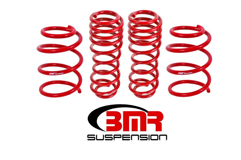 BMR 05-14 S197 Mustang GT Handling Version Lowering Springs (Set Of 4) - Red SP065R Main Image