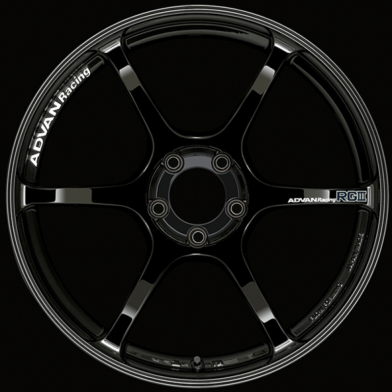 Advan RGIII 18x8.5 +45 5x114.3 Racing Gloss Black Wheel YAR8H45EB