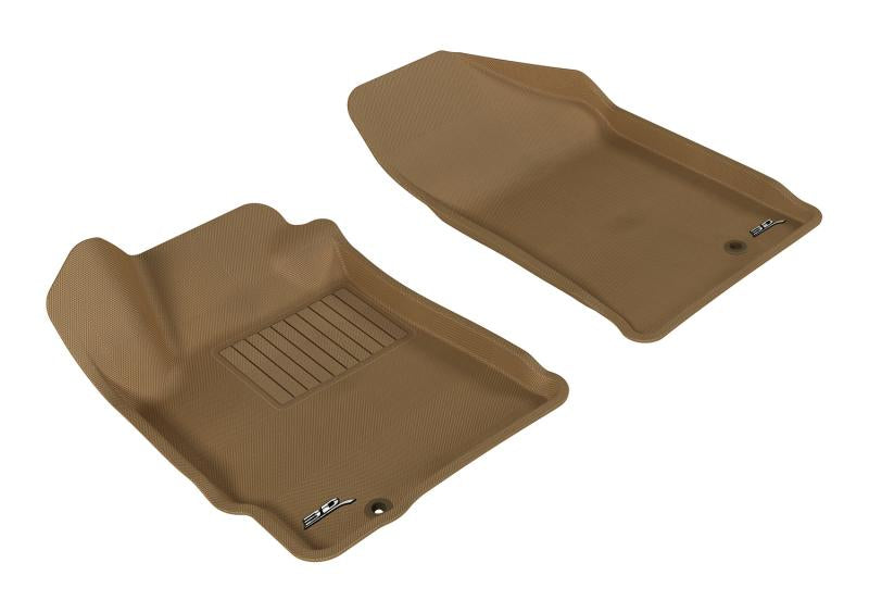 3D MAXpider 2007-2012 Nissan Altima Coupe/Sedan Kagu 1st Row Floormat - Tan L1NS06211502 Main Image