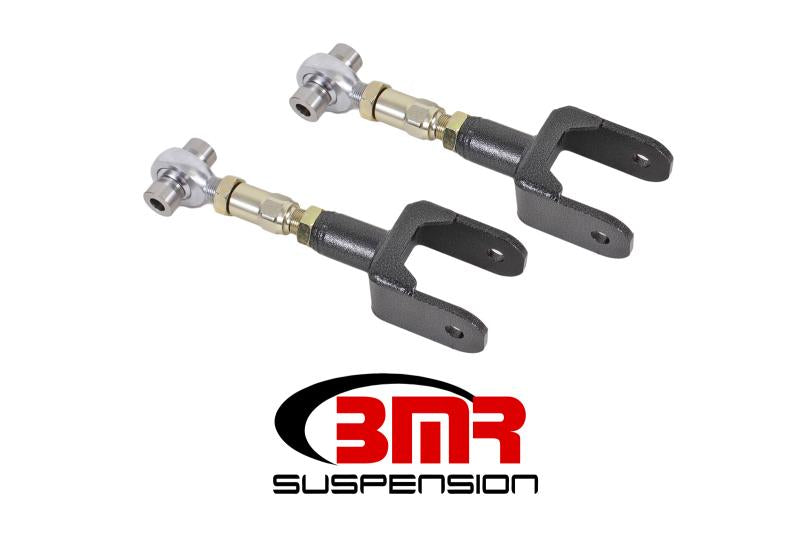 BMR 79-04 Fox Mustang Upper Control Arms On-Car Adj. Rod Ends - Black Hammertone UTCA041H Main Image