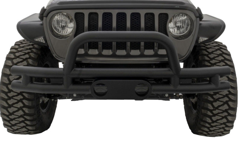 Rampage 2007-2018 Jeep Wrangler(JK) Double Tube Bumper Front - Black 86620