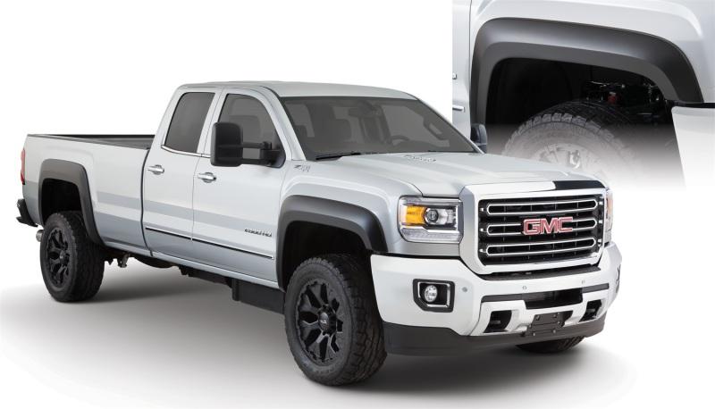 Bushwacker 15-18 GMC Sierra 2500 HD Extend-A-Fender Style Flares 4pc 78.8/97.6in Bed - Black 40966-02 Main Image