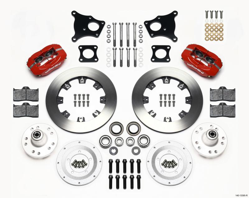 Wilwood Forged Dynalite Front Kit 12.19in Red AMC 71-76 OE Disc w/o Bendix Brakes 140-13395-R Main Image