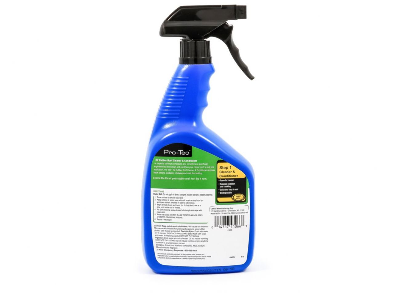 Camco Pro-Tec Rubber Roof Cleaner - Pro-Strength, 32 Oz Spray