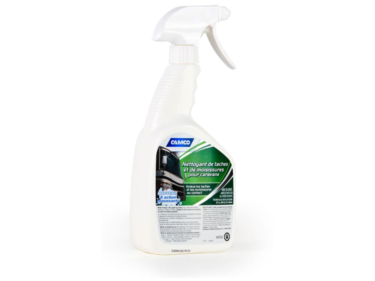 Camco Mildew Stain Remover - Pro-Strength, 32 oz Bilingual