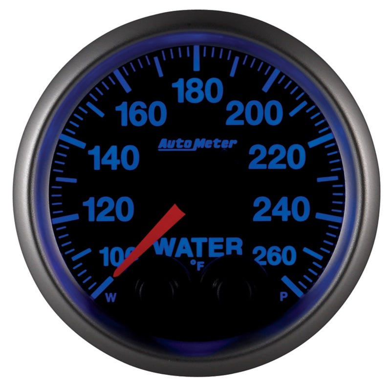 Autometer Elite Nascar 2-1/16in 100-260 Deg. F Water Temp. w/ Peak and Warn Gauge w/ Pro-Control 5654-05702