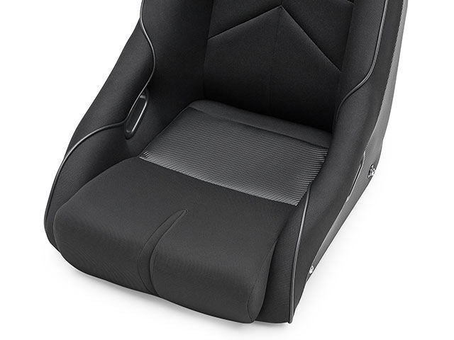 Corbeau DFX Black Vinyl/Cloth w/ White Piping, DFX