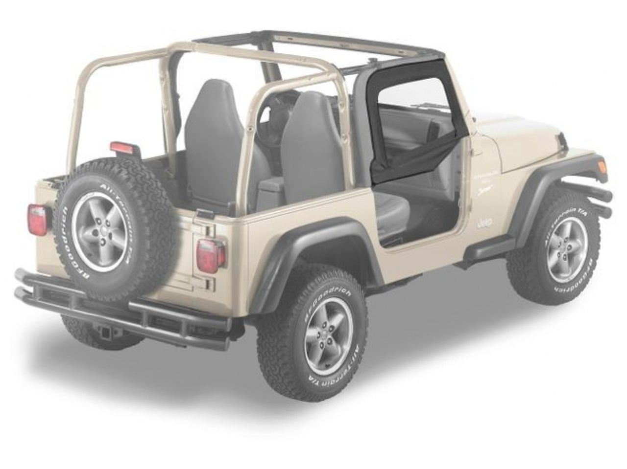 Bestop Jeep 97-06 Wrangler; Fit Supertop 51710, Sunrider 51699, 51719