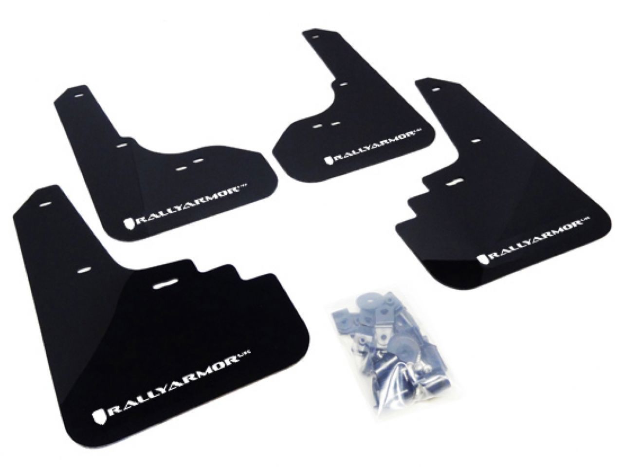 Rally Armor Mud Flaps MF4-UR-BLK/WH Item Image