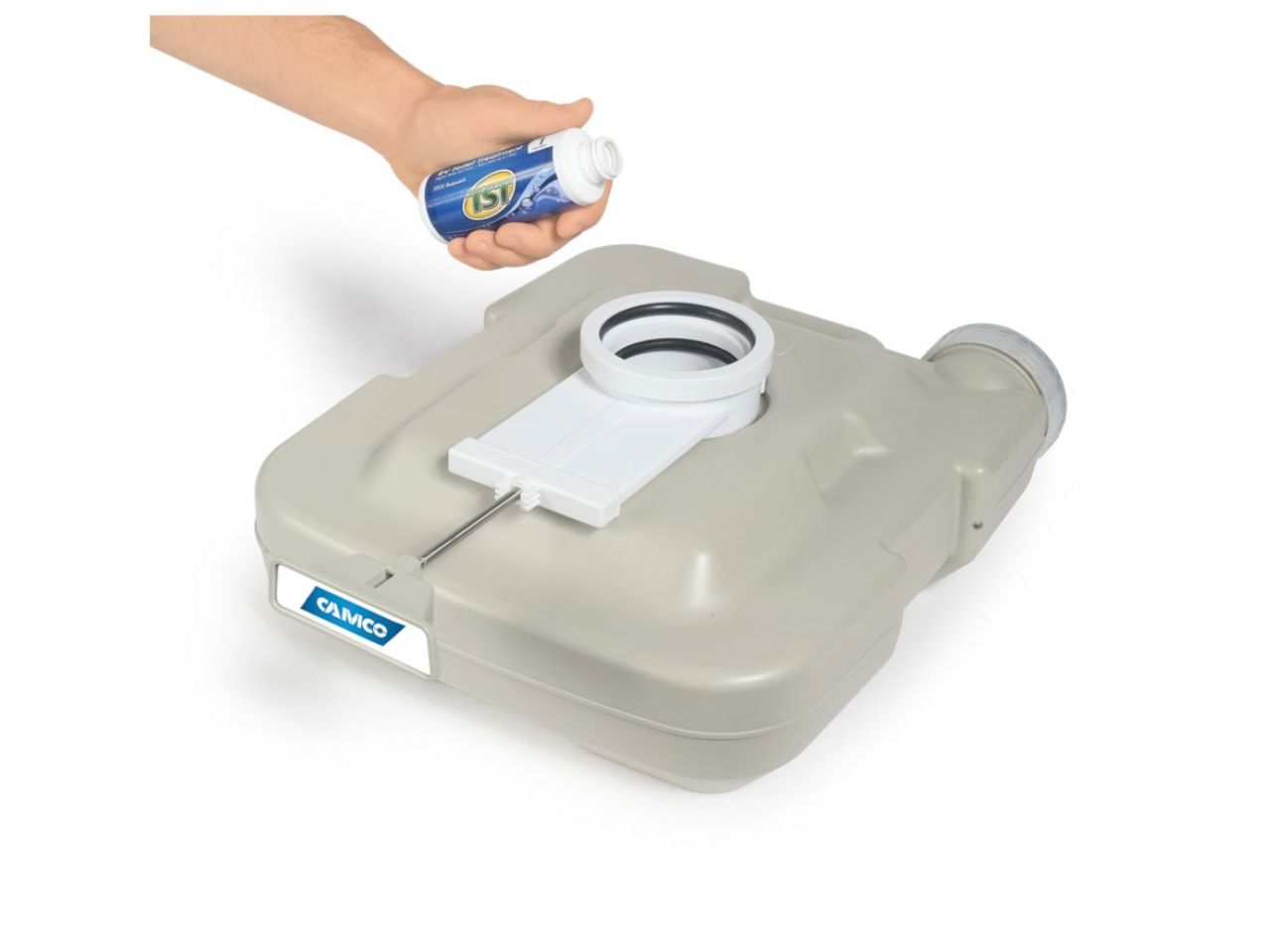 Camco Portable Toilet - 2.6 Gal Bilingual