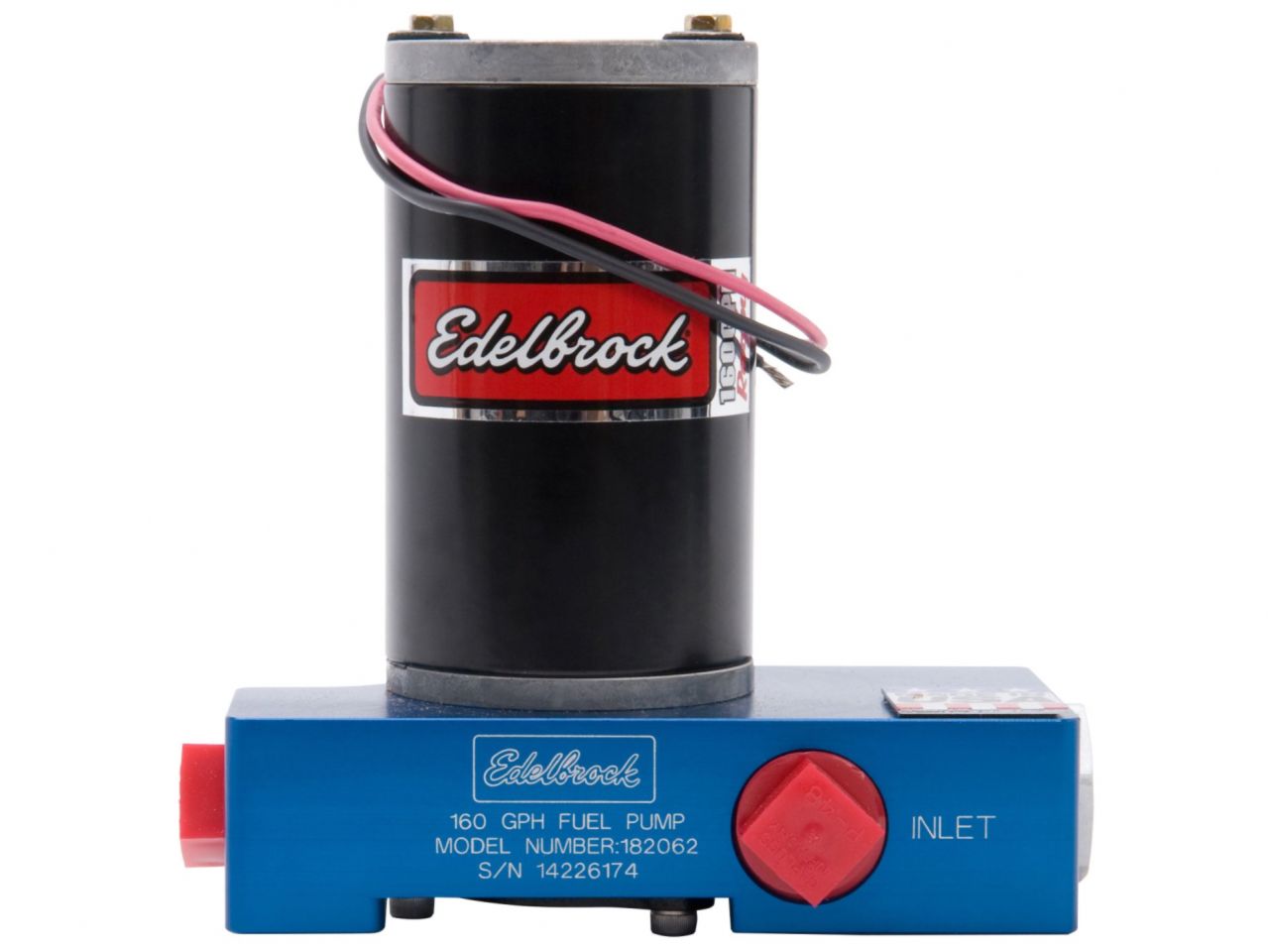 Edelbrock Quiet-flo In-line Blue Electric Fuel Pump - 160 Gph