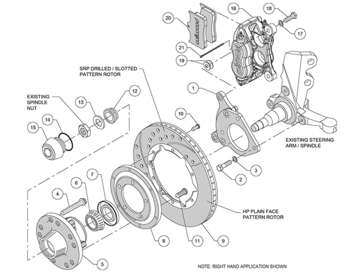 Wilwood FDL Front Kit, 11.00", 87-93 Mustang, 5 Lug