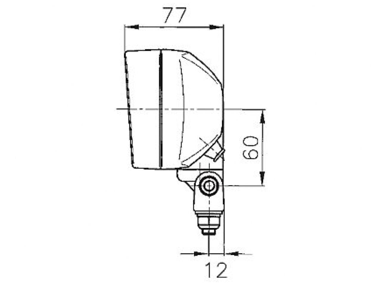 Hella Work Lamp Picador 12v H3 Cr St