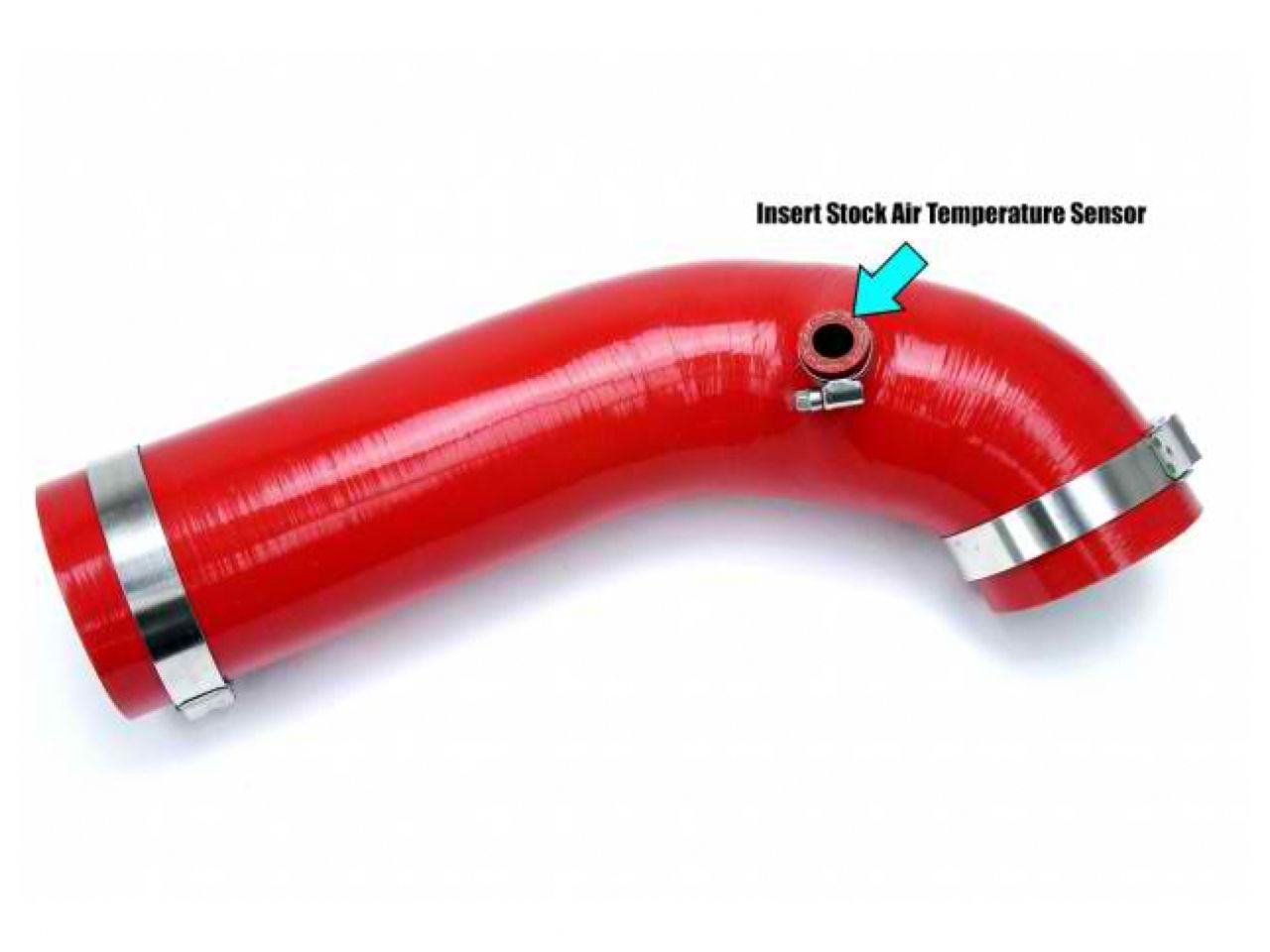 HPS Red Reinforced Silicone Post MAF Air Intake Hose Kit Jeep 12-17 Wrangler JK & Unlimited 3.6L V6