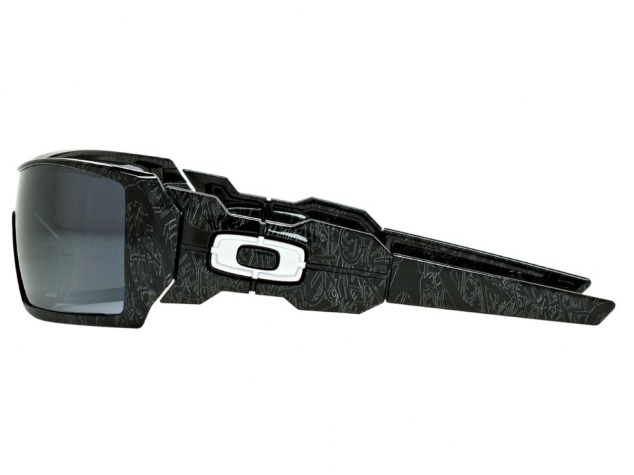 Oakley Oil Rig Pol Blk w/SlvrGhstTxt w/Black Iridium