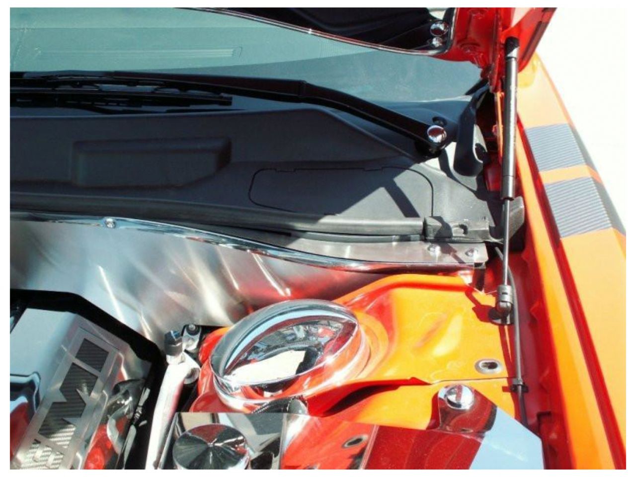 American Car Craft (ACC) Engine Dress Up Kit;Challenger 5.7L and 6.1L SRT 8 Firewall Extensions