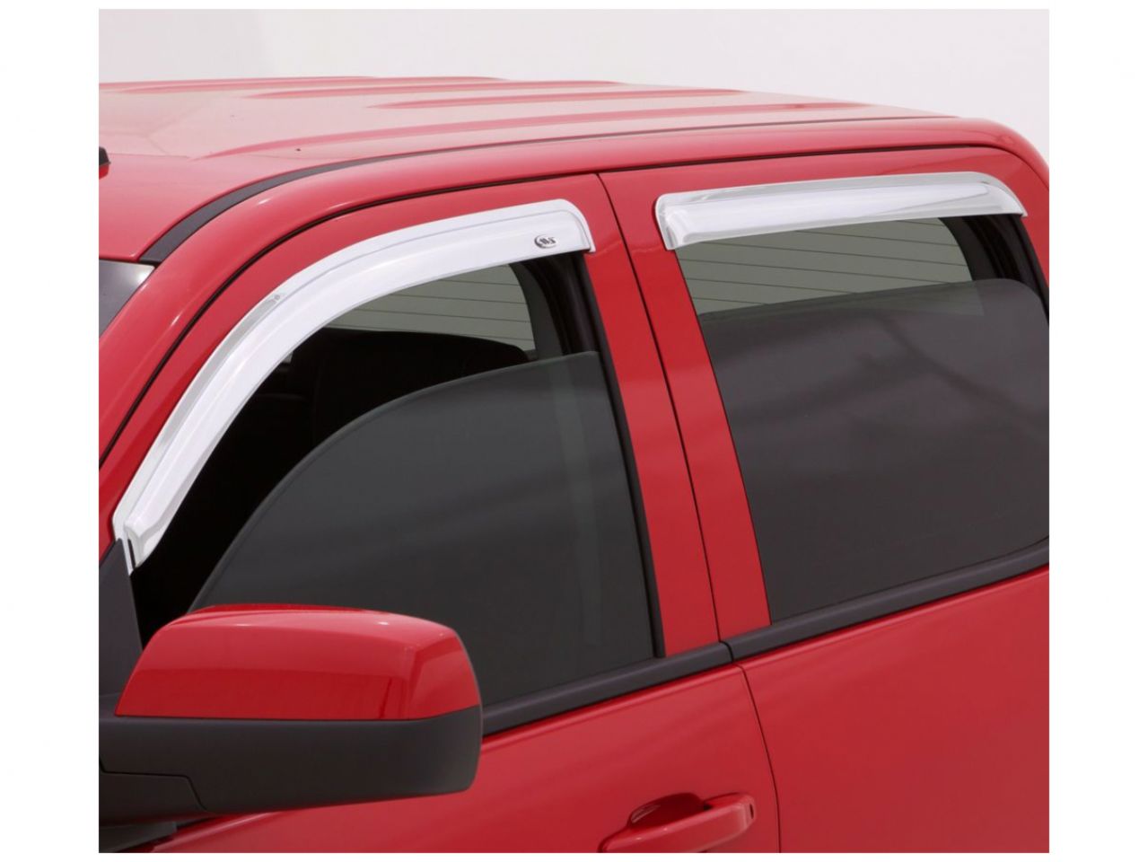 Auto Ventshade Chrome Ventvisor Side Window Deflector, 4-Piece Set for 2011-2019 Jeep