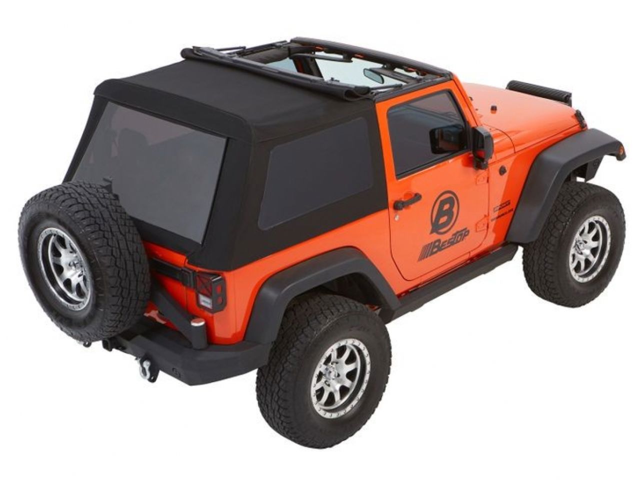 Bestop Soft Top; Trektop(TM) NX Glide; Black Diamond; Fabric