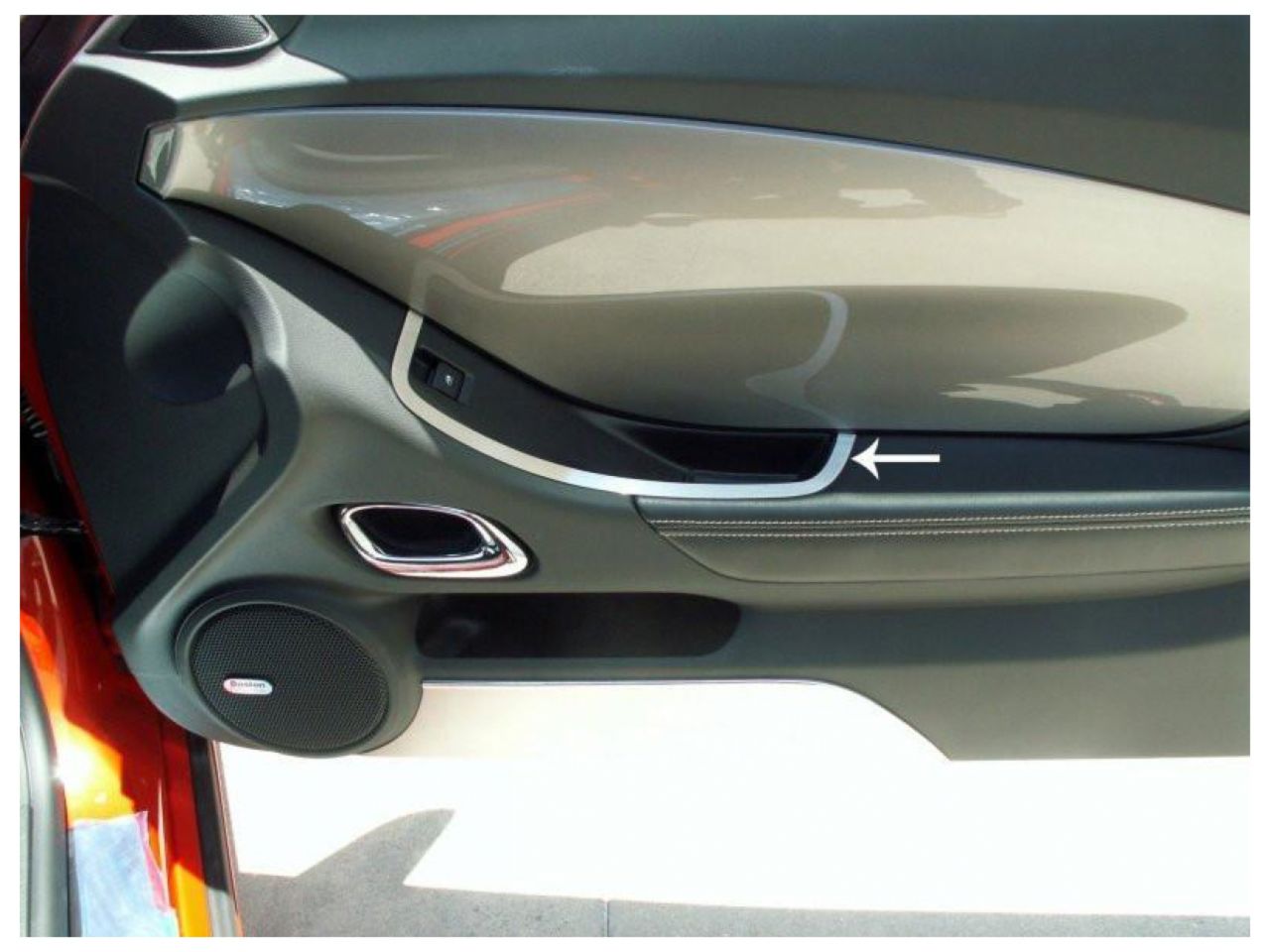 American Car Craft (ACC) Camaro Door Handle Pull Trim Brushed Interior 2Pc 2010-2015