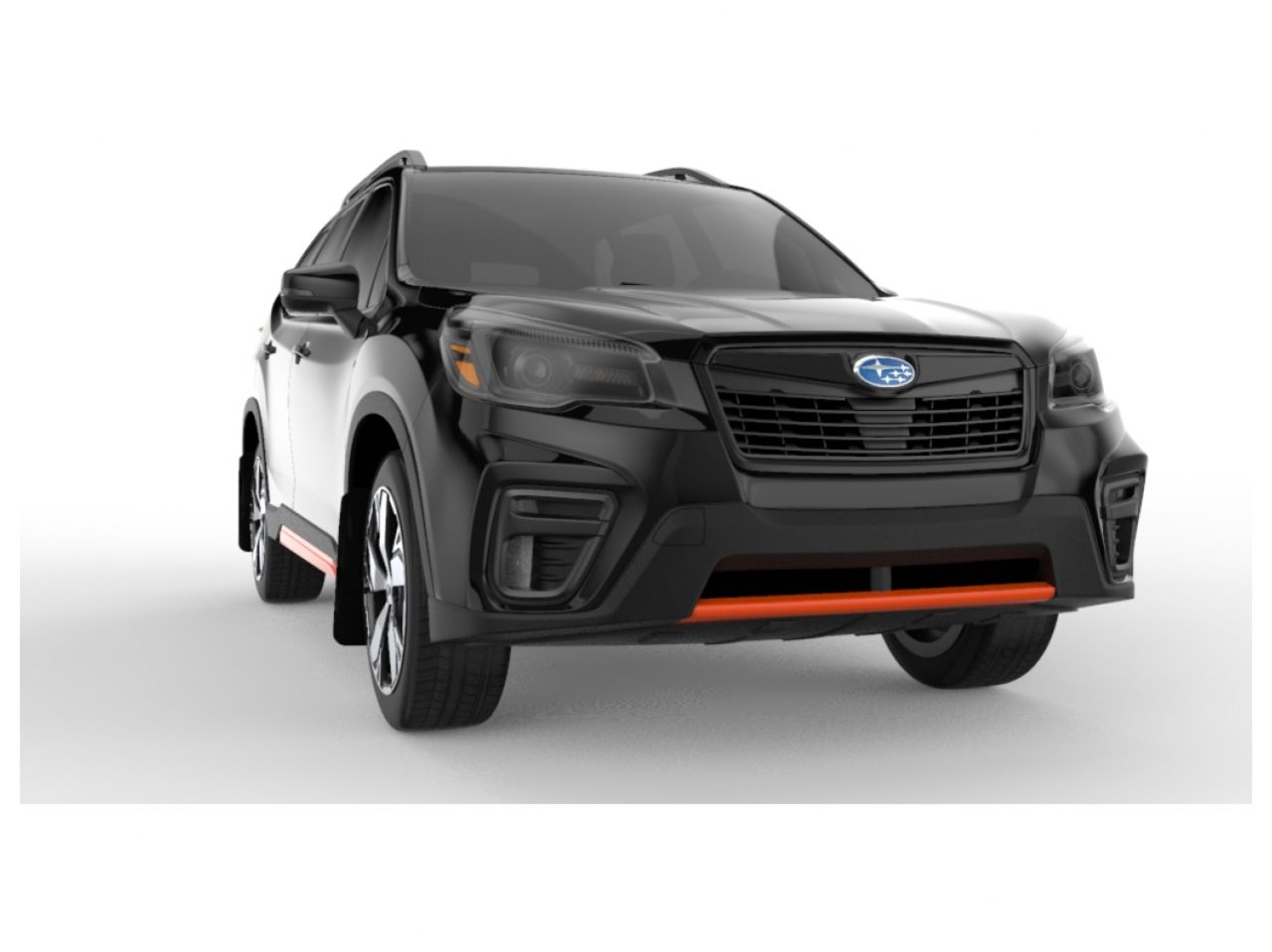 Rally Armor 2019+ Subaru Forester Red UR Mud Flap Black Logo